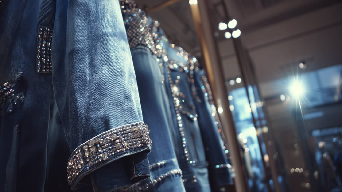 Rhinestone Denim