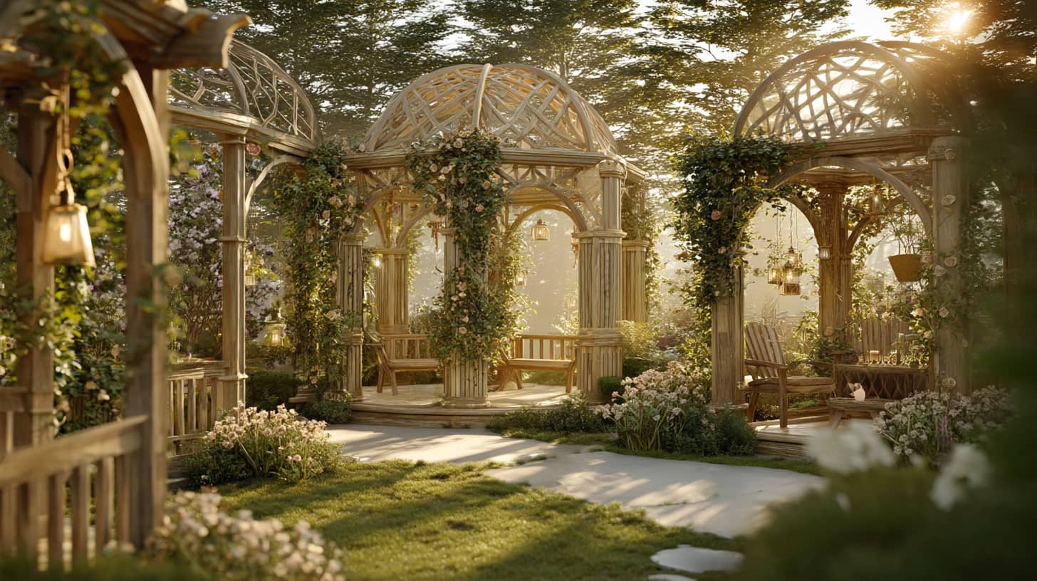 Arches, arbours and pergolas