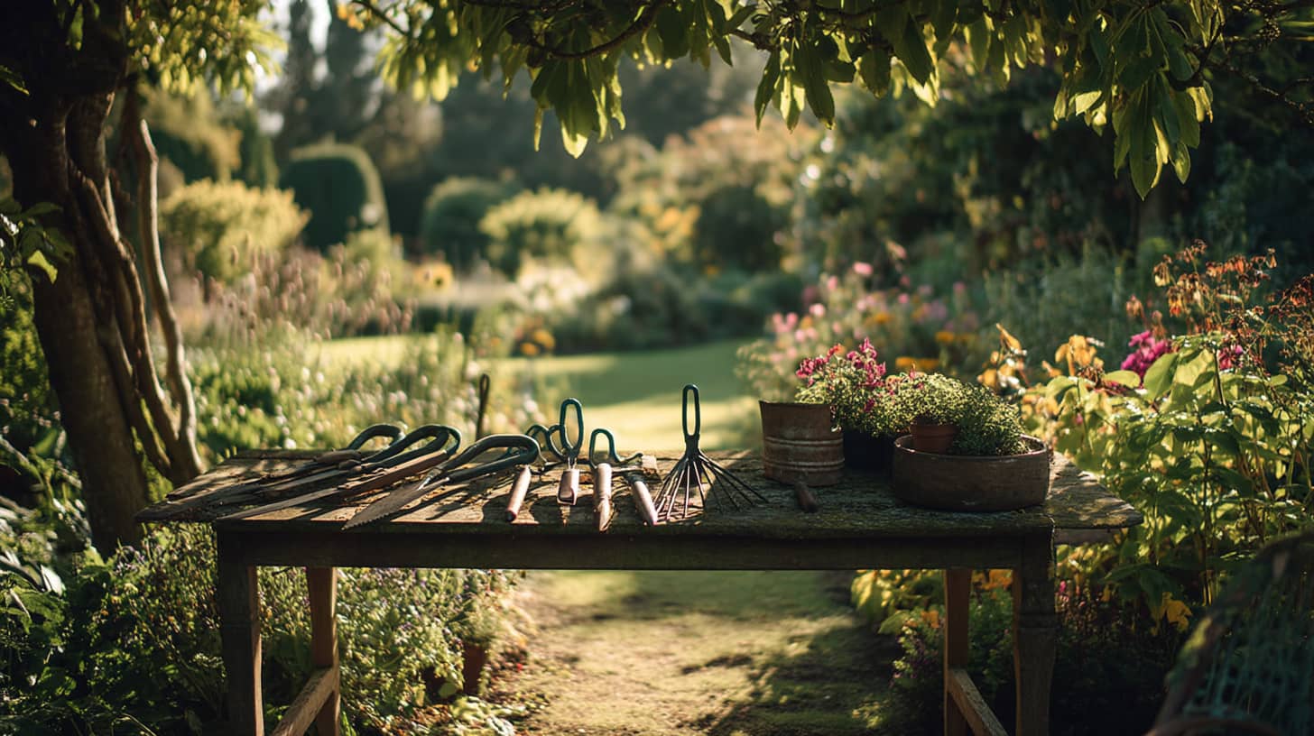 Garden hand tools and equipment