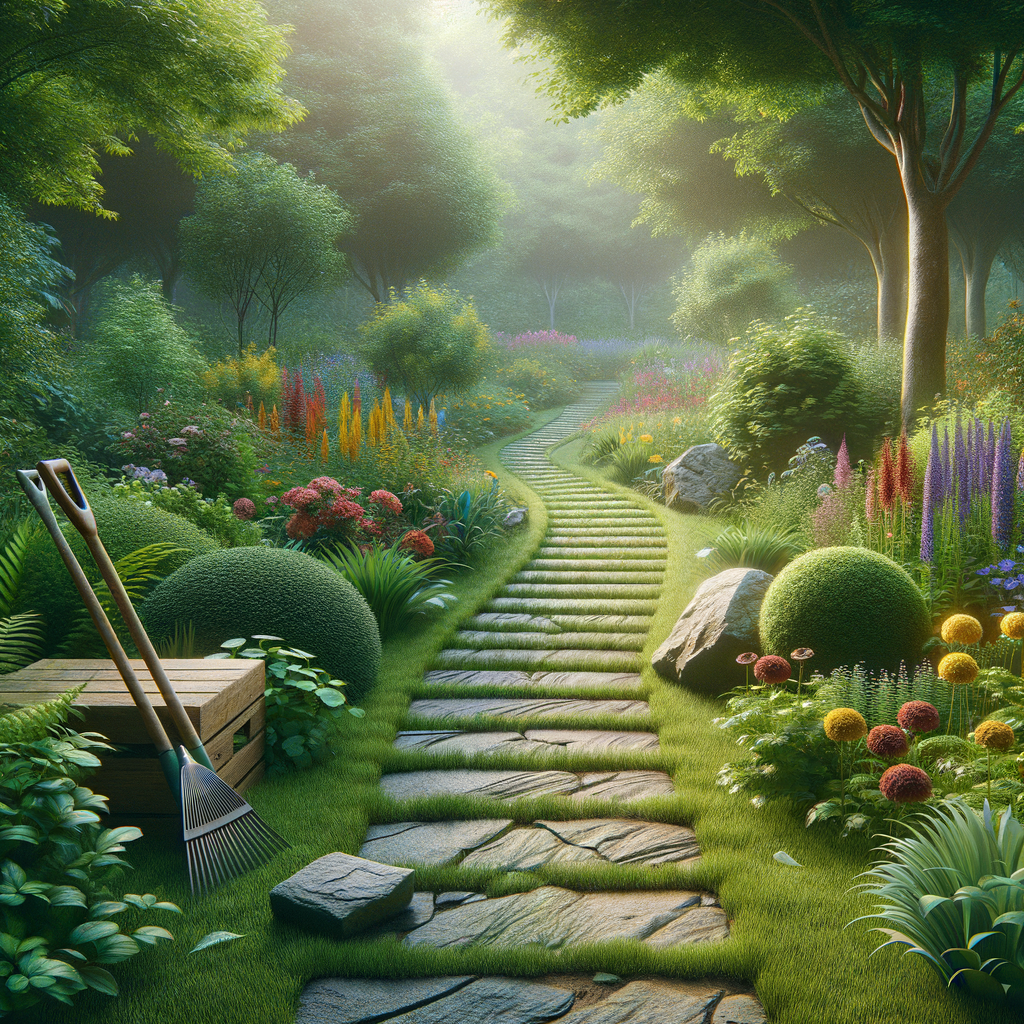 Creating Efficient Garden Pathways with Hand Tools