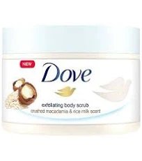 Dove Exfoliating Body Scrub With Macadamia And Rice Milk