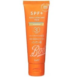 Boots SPF+ Mineral Suncare Face Lotion
